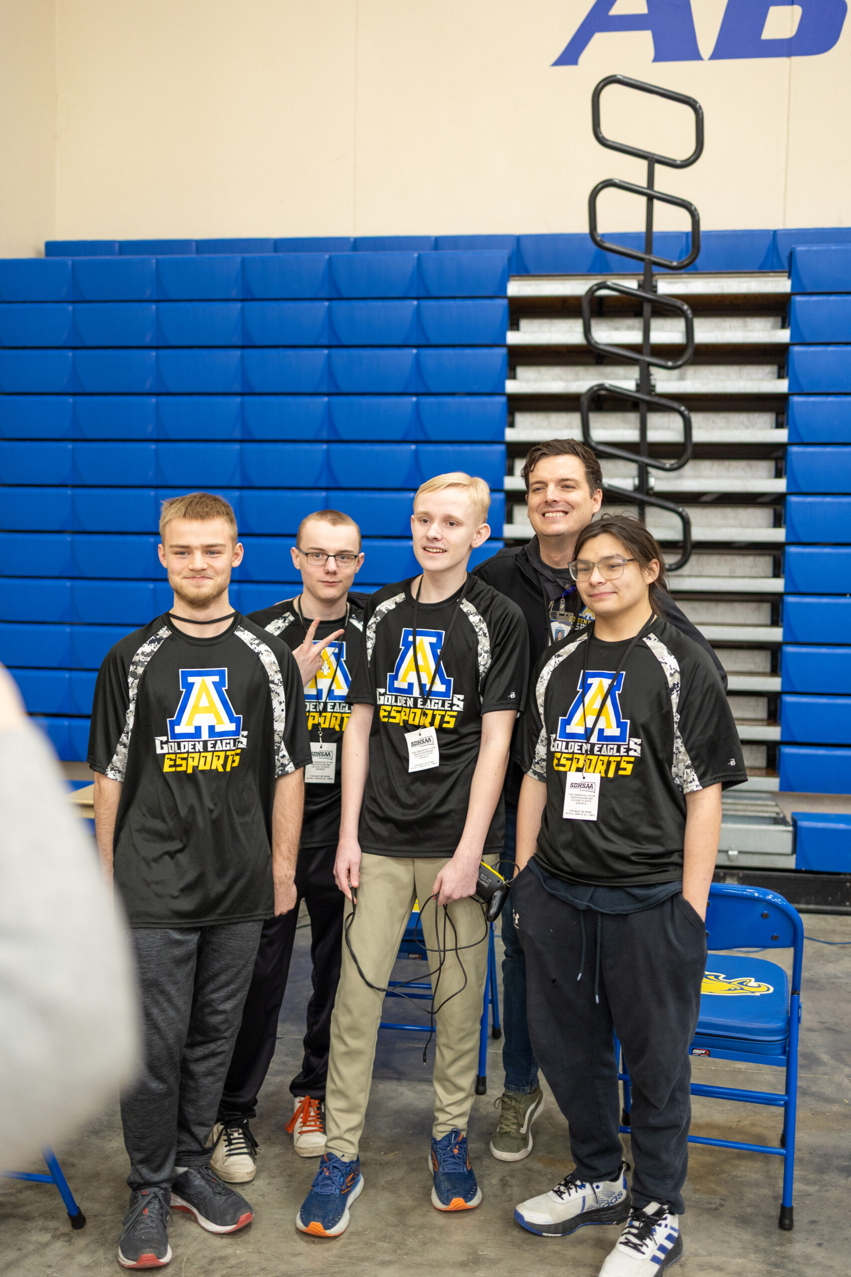 Students competing at a Fenworks esports event